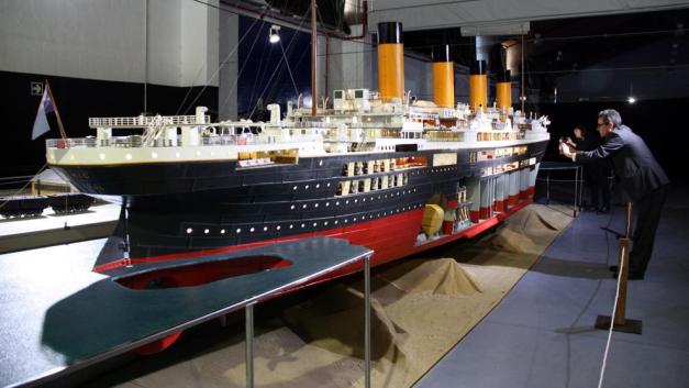 Scale model of the "Titanic" in Tarragona